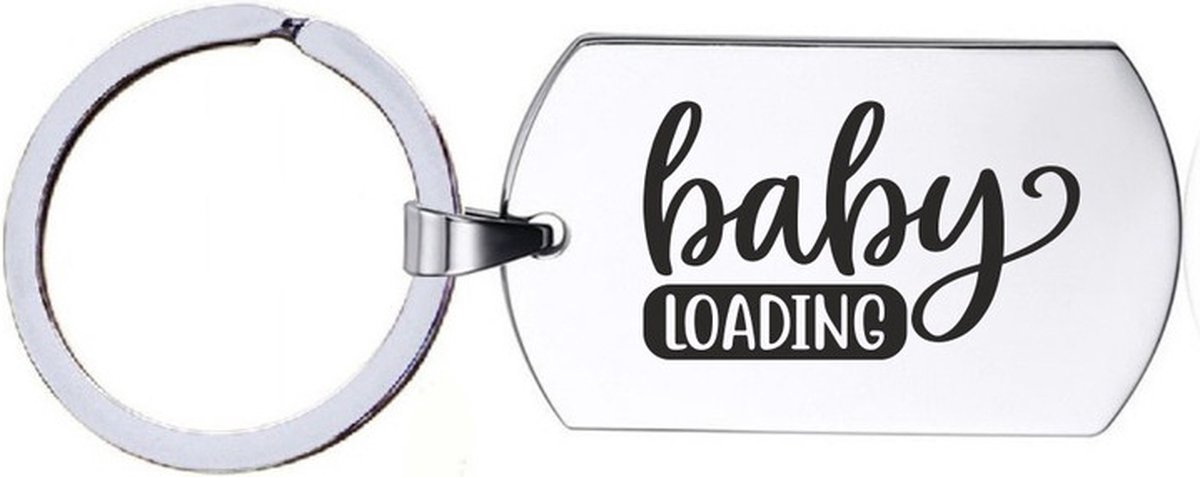 Sleutelhanger RVS - Baby Loading