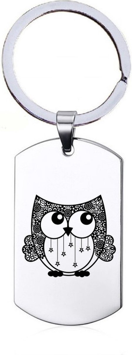 Sleutelhanger RVS - Uil