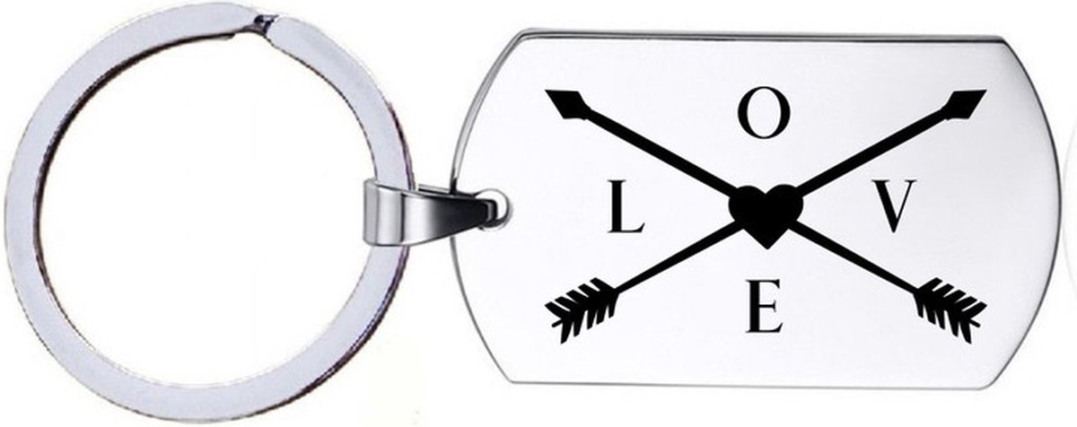 Sleutelhanger RVS - Love