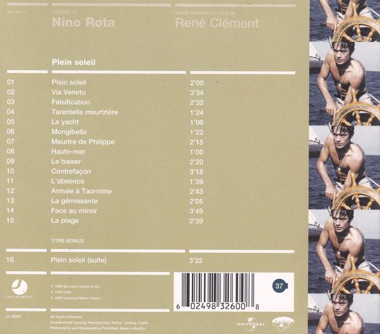 Plein Soleil (Bande Originale de Film) - Album by Nino Rota