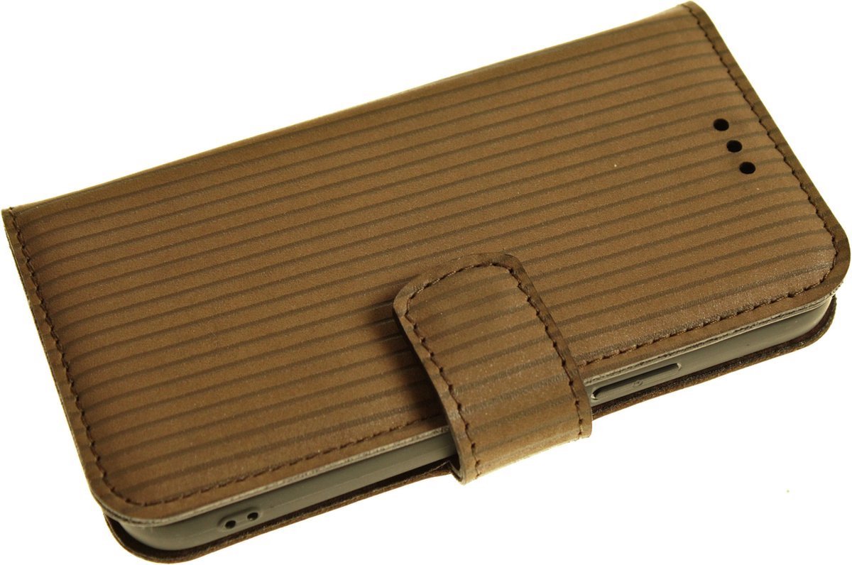 Made-NL Handgemaakte ( Samsung Galaxy A52 (5G) ) book case Bruin reliëf subtiele glitter leer