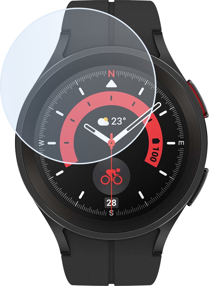 Screenprotector Geschikt voor Samsung Watch 5 Pro 45 mm Screenprotector Tempered Glass Beschermglas - Screenprotector Geschikt voor Samsung Galaxy Watch 5 Pro (45 mm) Screen Protector