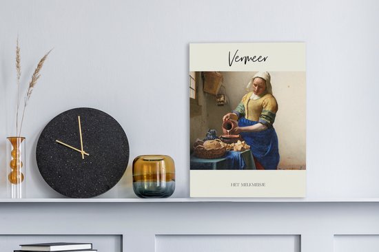 Oude Meesters sur toile - 30x40 - Art Décoration murale - Melkmeisje - Vermeer - Art