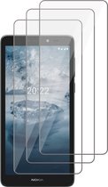 Screenprotector geschikt voor Nokia C2 2nd Edition - Gehard Glas Beschermglas Tempered Glass Screen Protector - 3 Stuks