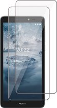 Screenprotector geschikt voor Nokia C2 2nd Edition - Gehard Glas Beschermglas Tempered Glass Screen Protector - 2 Stuks