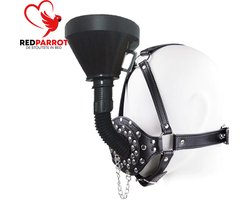 Seks masker trechter Luxury Stud | Extreme BDSM | Plas sex | Luxe masker | Sex masker | Uitvoering met trechter | Harde SM | Hoge kwaliteit | Verstelbaar