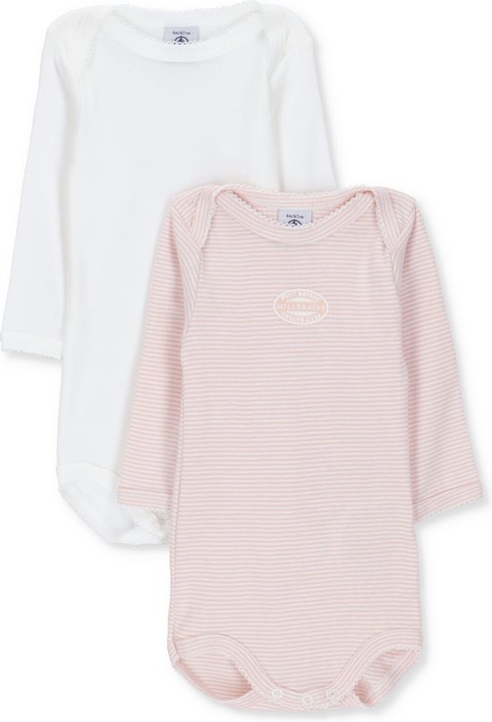 Petit Bateau 2 Body Usm Rompers & Boxpakken - Roze