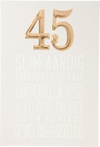 Cartes numérotées - La plus belle Age - Carte d'anniversaire 45 Smart nice Charming sweet beautiful ?