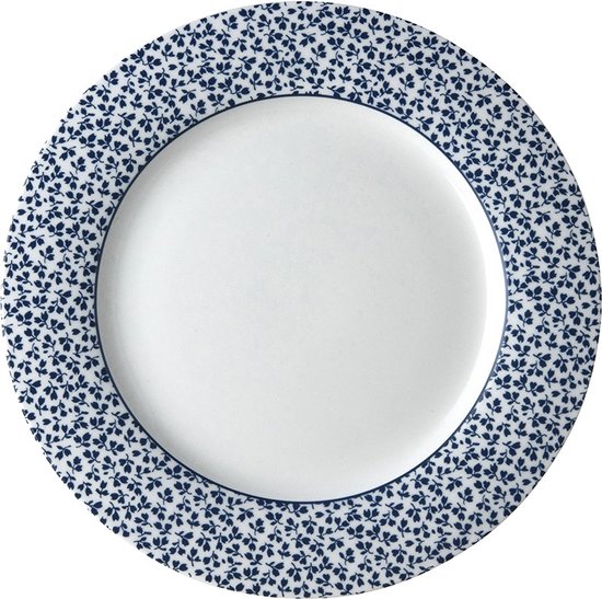 Laura Ashley Blueprint Collectables Borden - Plat - Ø 23cm - Floris Kerst Servies Borden