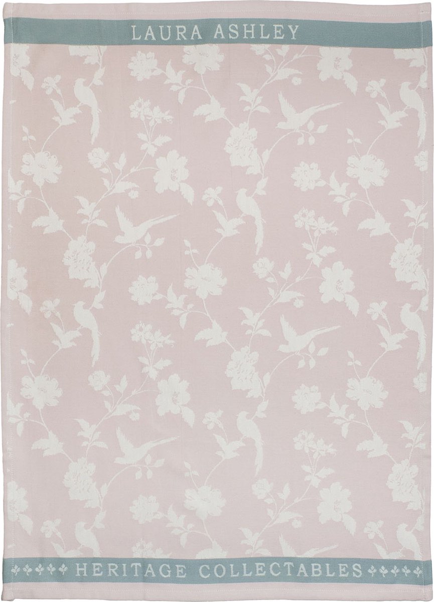 Laura Ashley Heritage Collectables - Laura Ashley Theedoek Blush Flowers