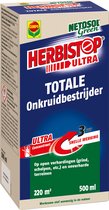 Herbistop Ultra Alle Oppervlakken - ultra geconcentreerde onkruidbestijder - ook tegen mos - snelle werking 3 uur - doosje 500 ml (220 m²)