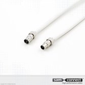 Coax RG 6 kabel, IEC connectoren, 1.5 m, m/f | Signaalkabel  | sam connect kabel
