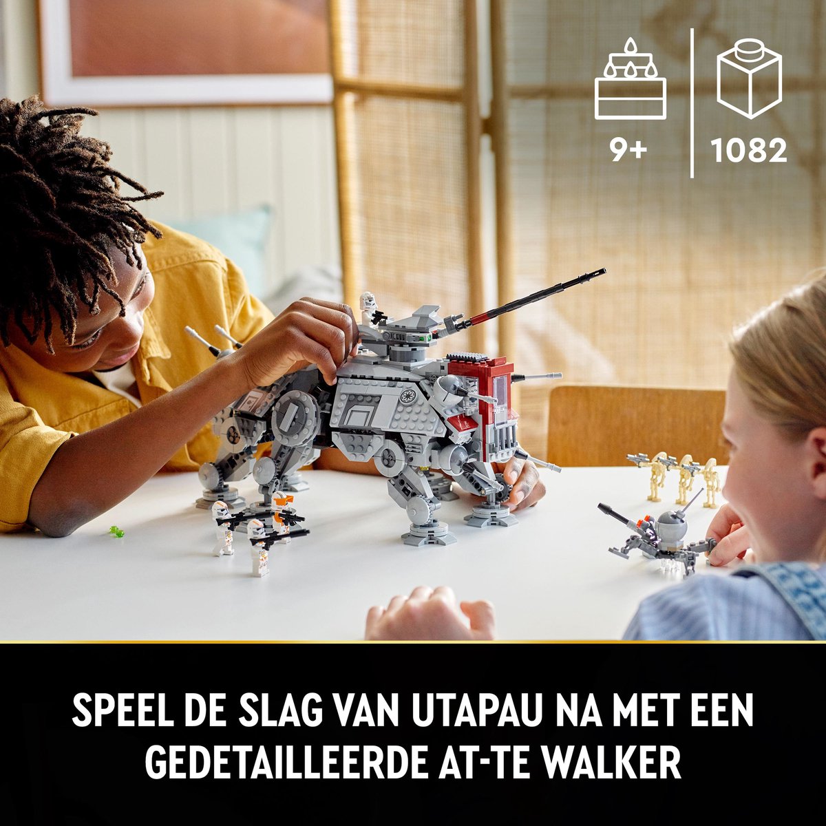 LEGO Star Wars AT-TE Walker Verstelbaar Model met Clone Troopers en Droid Figuren - 75337 — afbeelding 17