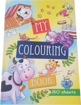 Kleurboek Wilde Dieren - 'My Colouring Book' - Kleurboek Dieren - Kleurboeken voor Kinderen - Tekenboek voor Kinderen - Kleurboek Kinderen - Tekenen Kinderen - Kleurplaten - Tekenblok voor Kinderen - 80 Pagina's - 21 x 29,7 cm - Vanaf 3 jaar - Multi