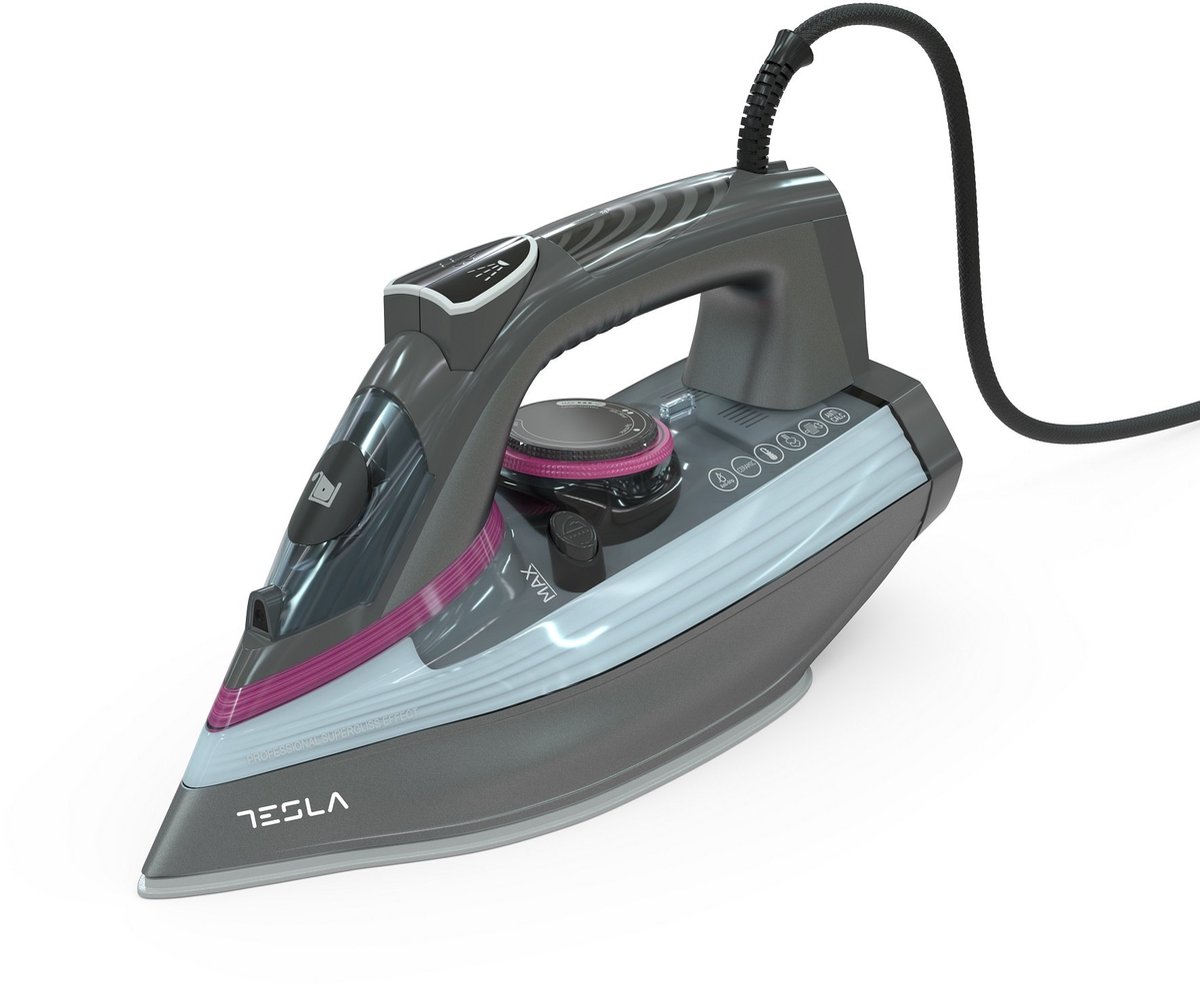 Tesla IR400GP - Stoomstrijkijzer met Stoomgenerator - Keramische zoolplaat - 3100W