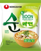 NONGSHIM Instant Noodle Soon Veggie - 112g x 20 stuks - voordeelverpakking - Veganistisch Vegetarische Ramen