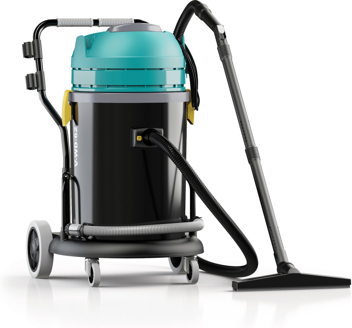 Water-stofzuiger Tennant  V-WD-62 - Tankinhoud 62 liter - 2.600 Watt - 2 motoren - 8,5 m kabel