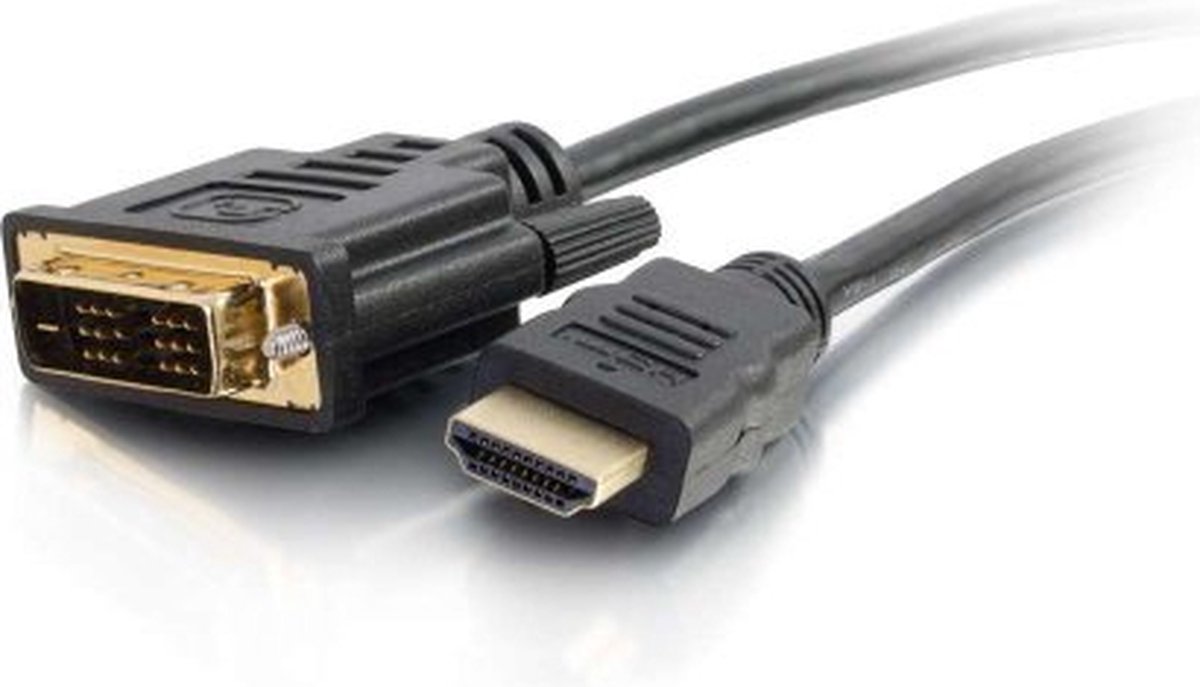 C2G 1.5m HDMI to DVI Adapter Cable - DVI-D Digital Video Cable - Adapter cable - single link - DVI-D male to HDMI male -
