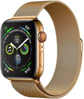 Convient pour Apple Watch 7 Strap Bracelet de montre en or milanais avec fermoir magnétique (45 mm)