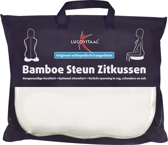 Lucovitaal Bamboe Steun Zitkussen