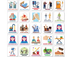 Smarfer - Magnetische pictogrammen voor weekplanner - 50 stuks - voor senioren - dagritme – planner - routine – planbord magneten – autisme planner – planbord senioren (5)