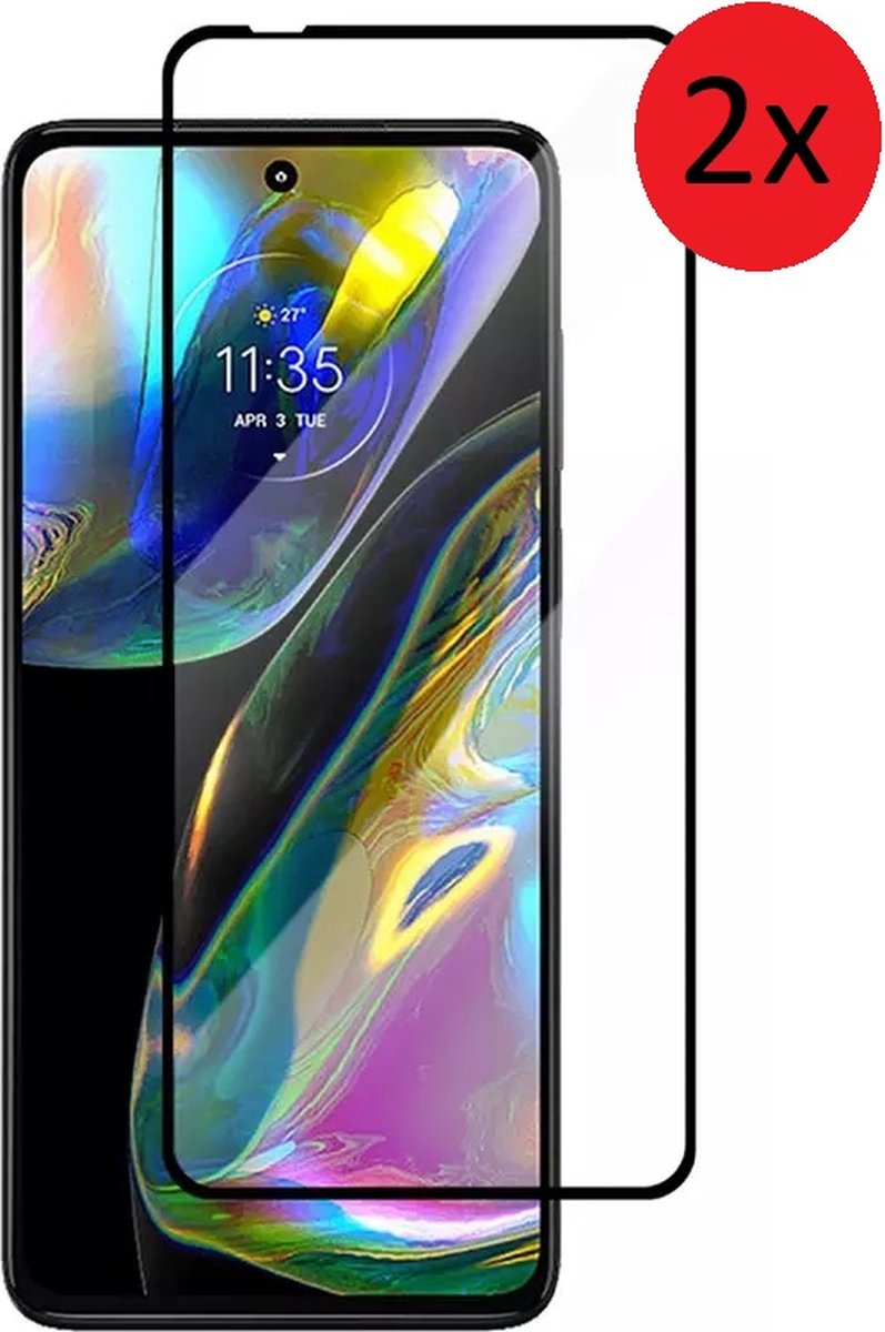 MoDo screenprotector Geschikt voor Motorola Moto G52 - Full Glas - 2 stuks