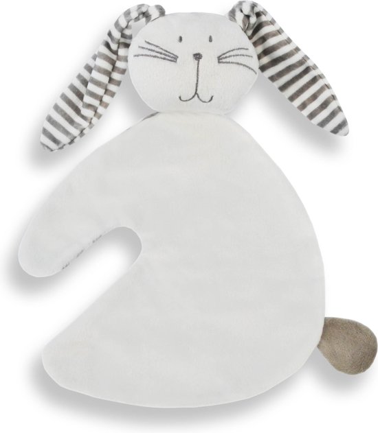 Brievenbus cadeau Knuffel konijn wit - cadeau zwangerschap - cadeau baby - kraamcadeau van Elwinova — afbeelding 2