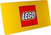 Plaque métal Lego jaune