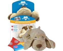 HuggiePup, hartslagknuffel - knuffelhond met hartslag en warmhoud zakje – Warmte knuffel – puppy knuffel – Puppyknuffel met hartslag – Snuggle puppy - Heartbeat