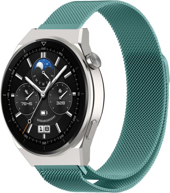 Bracelet Milanais Strap-it Huawei Watch GT 3 Pro 46mm - vert - 22mm |  bol.com