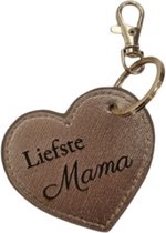 LBM Sleutelhanger hart - Liefste mama - Roségoud