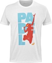 Babolat TEAM padel unisex shirt - wit/blauw/rood - maat M