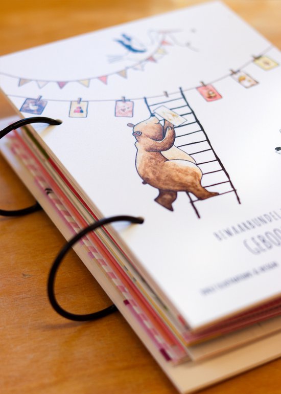Juulz Illustrations - bewaarbundel geboortekaarten - kraamcadeau - geboortekaartjes bewaren - bewaarbundel van Juulz Illustrations — afbeelding 5