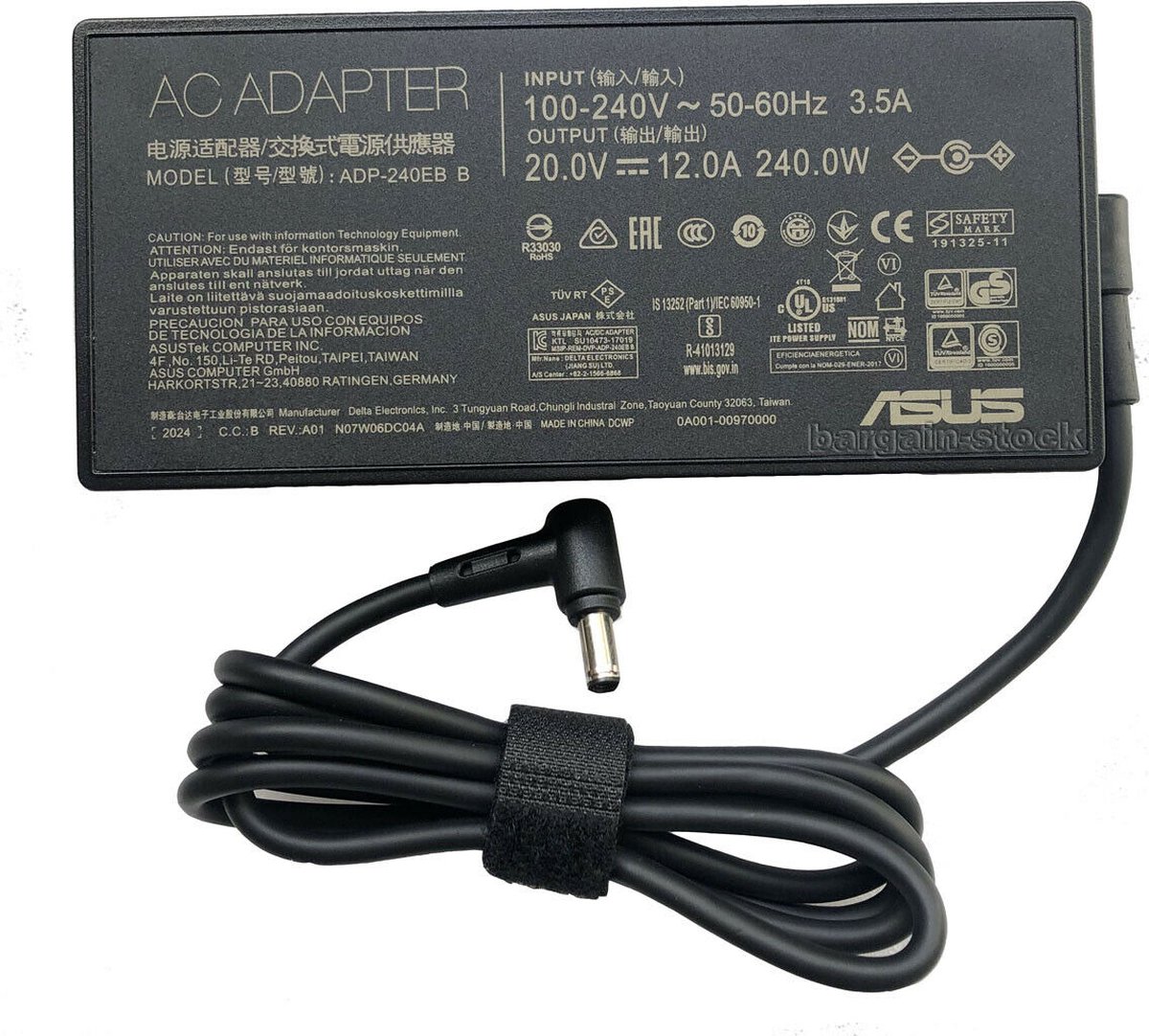 ASUS ROG 240W DC Adapter netvoeding & inverter Binnen Zwart