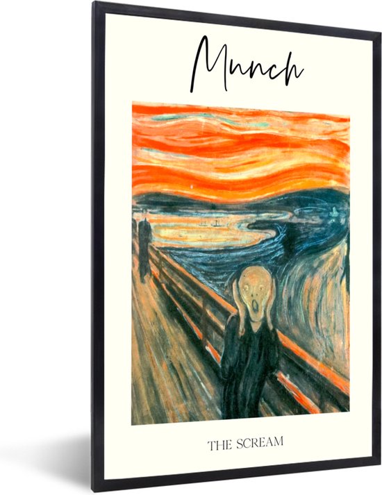 Affiche avec cadre Peinture - Le Cri - Munch - 20x30 cm