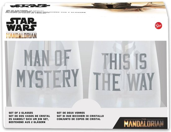 Storline Star Wars – The Mandalorian Crystal Glasses 2-Pack