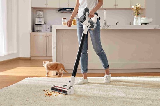 Tineco - PURE ONE S12 Tango Steelstofzuiger - Oplaadbaar - Smart - 21,6V - wit/metallic grijs