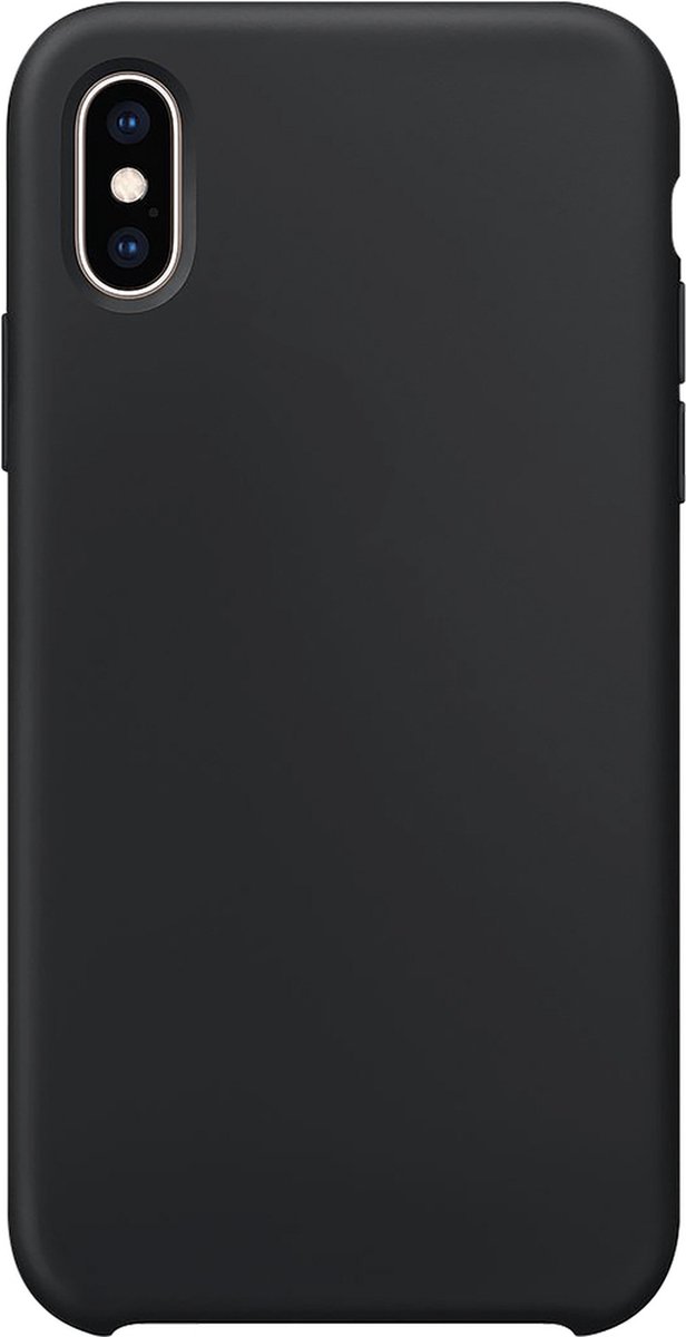 Xqisit Silicone PC en siliconen hoesje voor iPhone XS Max - zwart