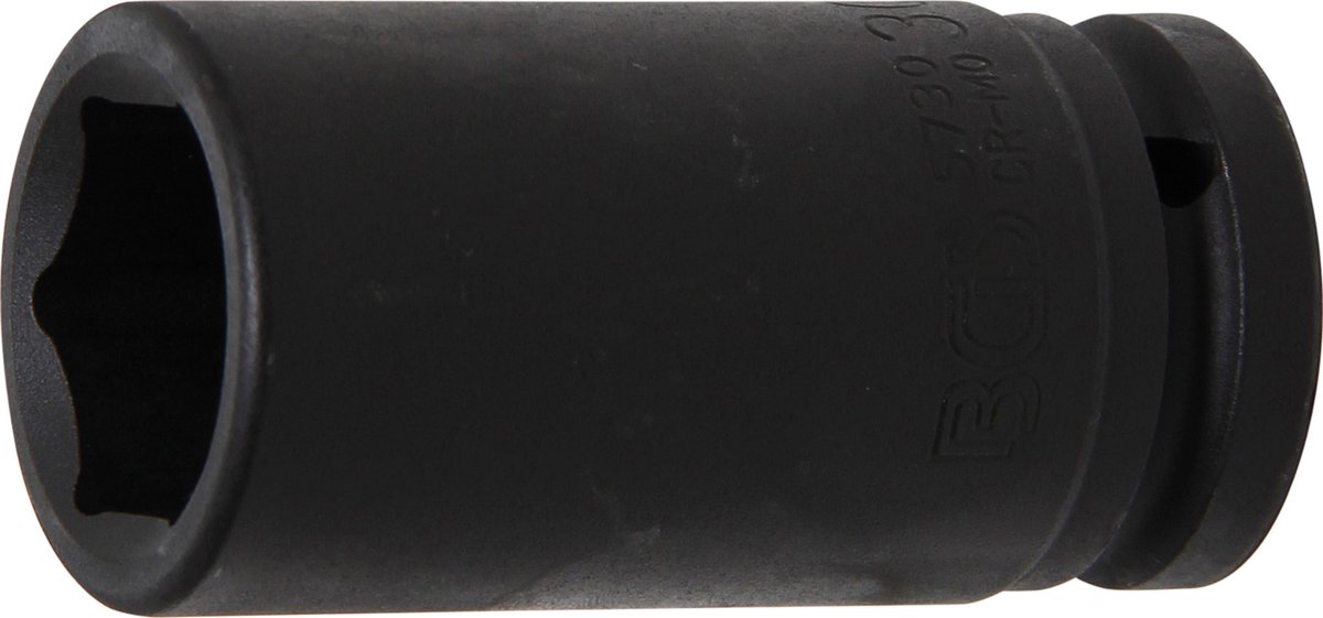 BGS Kracht dopsleuteldop zeskant, diep 3/4 30 mm