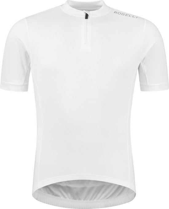 Rogelli Core Fietsshirt Heren - Korte Mouwen - Wielrenshirt - Wit - Maat 4XL van Merkloos — afbeelding 2