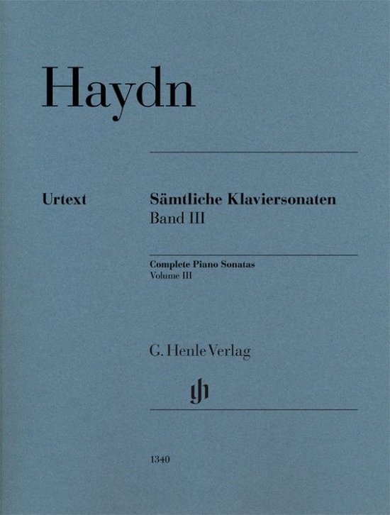 Complete Piano Sonatas Volume III pb.
