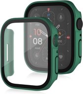 By Qubix Hard case 40mm - Groen - Geschikt voor Apple Watch 40mm hoesje - screenprotector - Bescherming iWatch - Bescherm hoesje