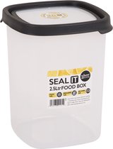 Wham - Opbergbox Seal It 2,5 liter Set van 2 Stuks - Polypropyleen - Transparant