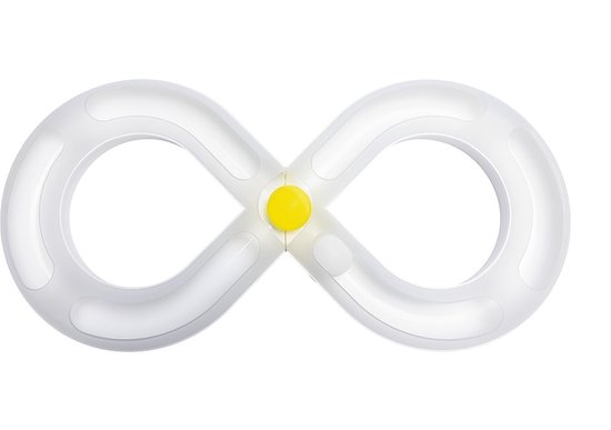 Beeztees Kitten Speelrail Agty - Kattenspeelgoed - Plastic - Wit - Afmeting: 50x24x5,5 cm