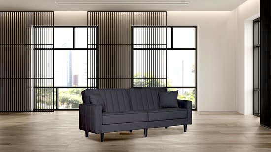 Canapé-lit Springcrest® Lisboa - Anthracite - 214x85x90 cm