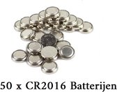 50 Stuks CR2016 Knoopcel Batterijen Huismerk®