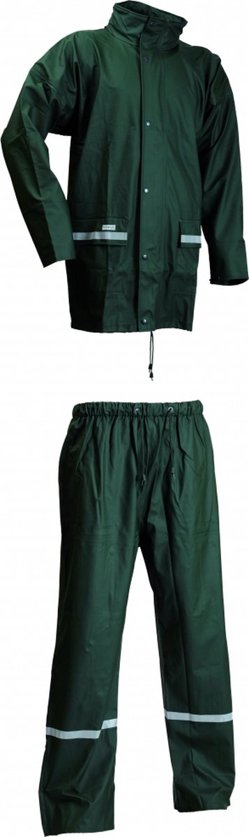 Donker groen regenpak van Lyngsøe Rainwear L