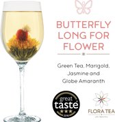 Thee bloem - nieuwe thee - Thee kado - Flora Tea Butterfly long for flower 2 stuks -Kado tip - Thee Cadeau - Thee