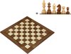 Afbeelding van het spelletje ChessRegion - Houten Schaakbord - Walnoot/Esdoorn - 54x54cm - Inclusief 'German Staunton' Schaakstukken