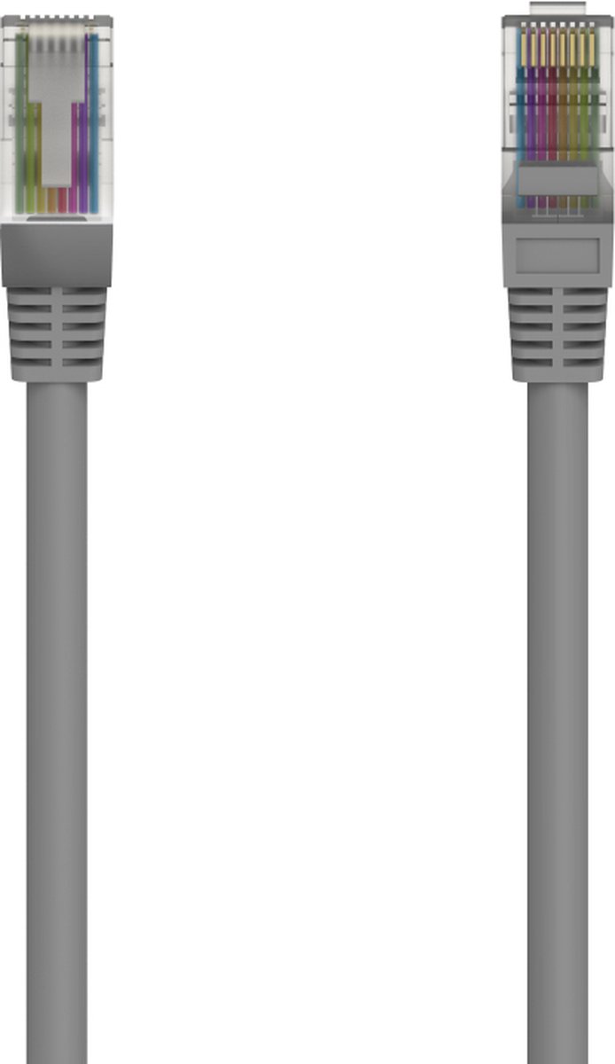 Hama 00300019 netwerkkabel Grijs 1,5 m Cat5e U/UTP (UTP)